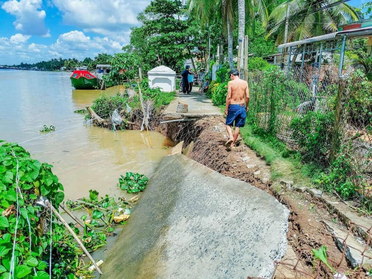 “We were happy to live near the river…till the house started tilting”